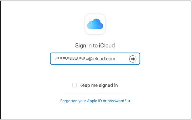 sign in icloud