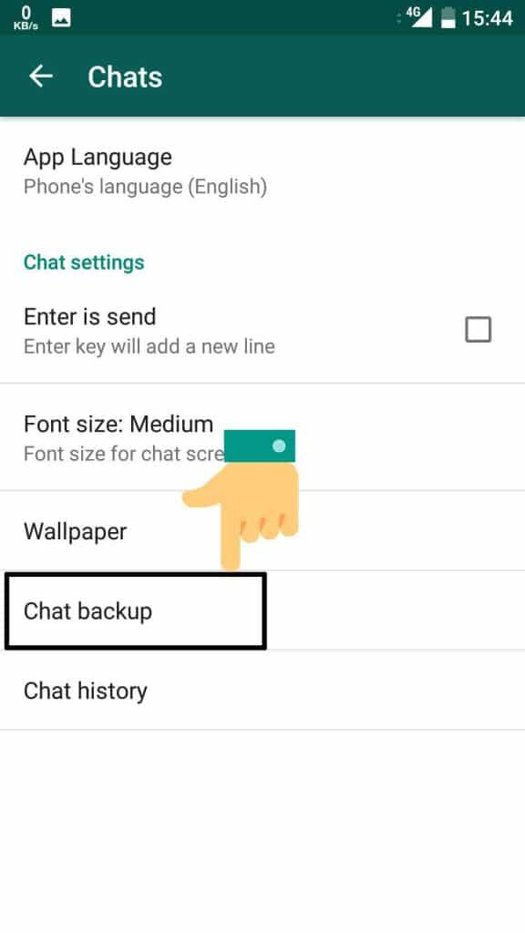 Chat Backup options