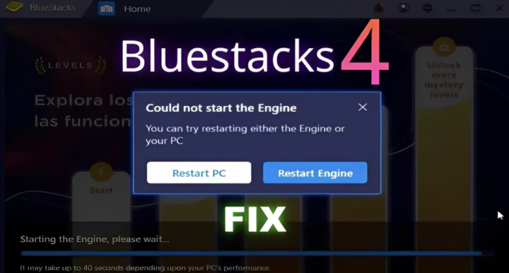 Restart-Bluestack Engine