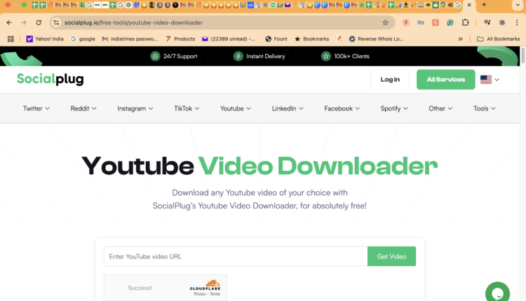 socialplug.io - website with easy and free youtube video download