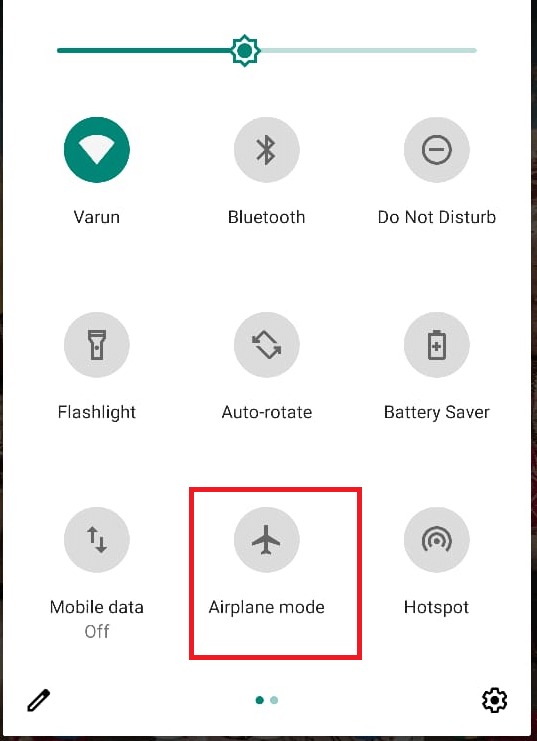 Enable Airplane Mode.