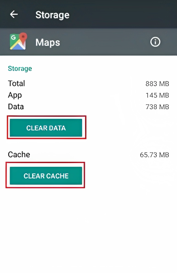 clear cache or data-android