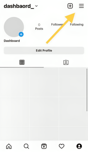 tap on the three horizontal lines to access the menu