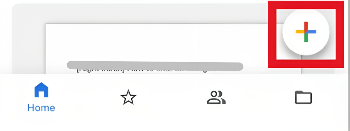 Tap the + icon in the bottom right corner