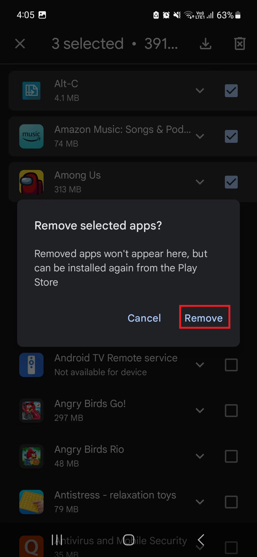 how to delete review on google play store