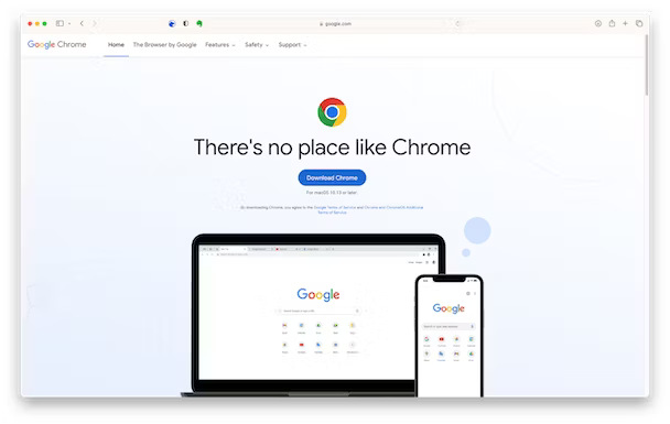 Download Google Chrome on Mac