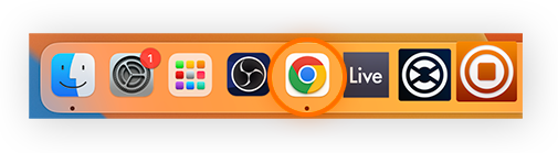 double-click on Chrome to Open the application