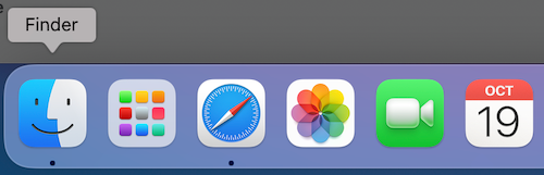 Click on the Finder icon