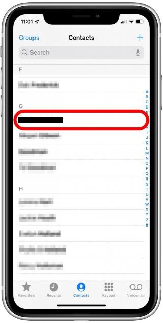 Dial the first person and wait for them to answer