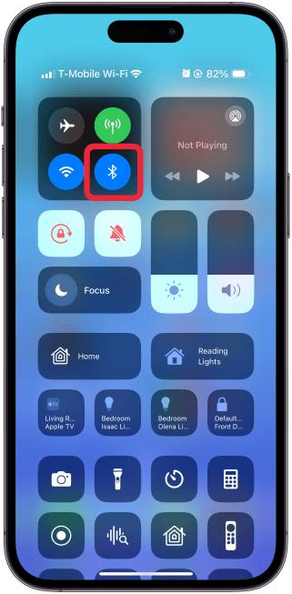 Disconnect any Bluetooth devices