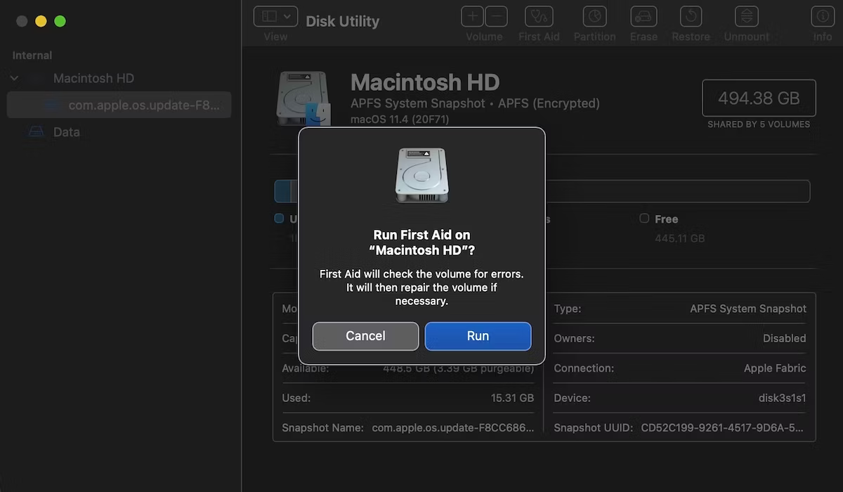 How to Empty Trash When Your Disk Needs Repairing