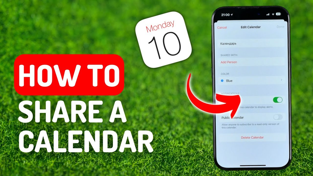 How to Share Calendar on iPhone