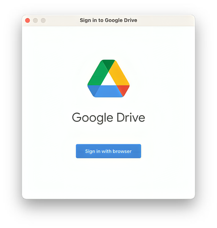 Install Google Drive and sign in to your account