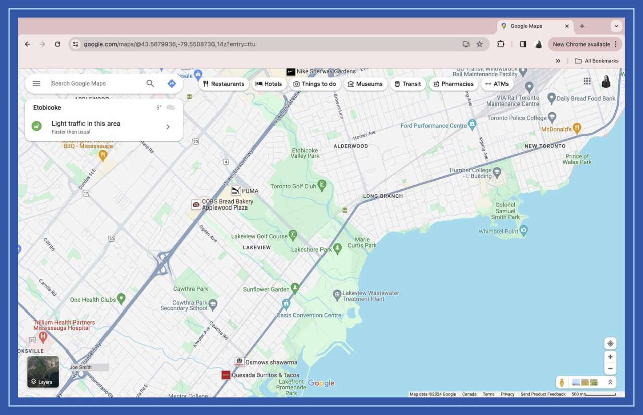 Open Google Maps on a Web Browser