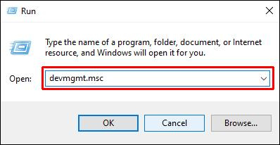 Open the Device Manager by searching for it in the Start menu or by pressing the Windows key + R, typing “devmgmt.msc” into the Run dial