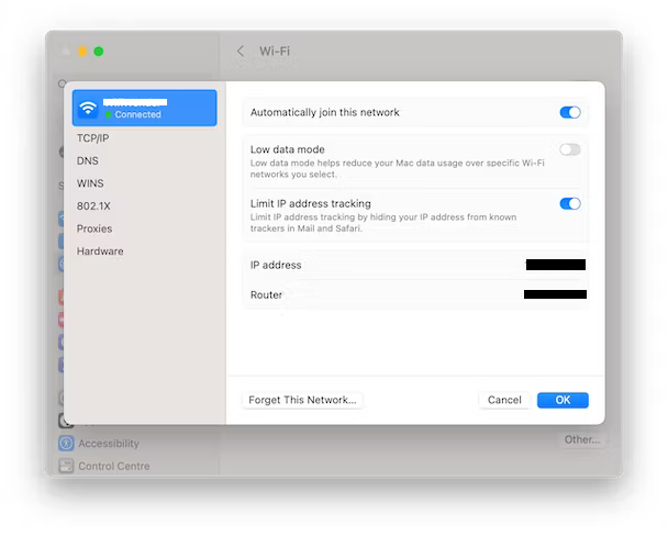 Reconnect to your Wi-Fi network