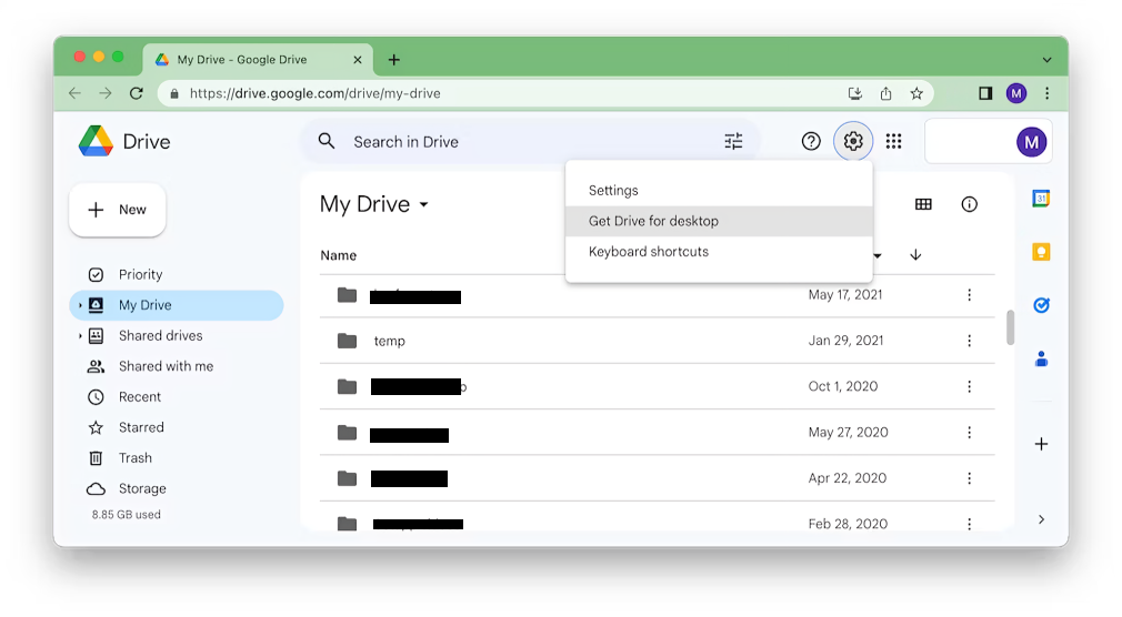 Select Get Drive for desktop