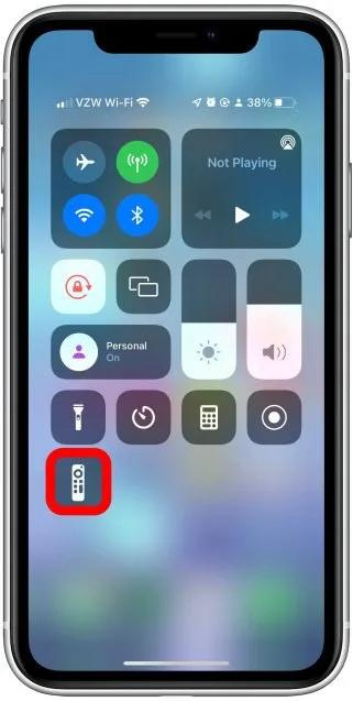 Tap on the Remote icon