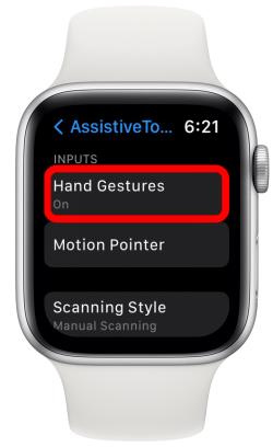 To customize your gestures, tap on Hand Gestures
