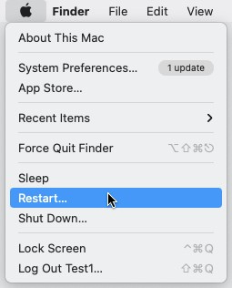 select Restart