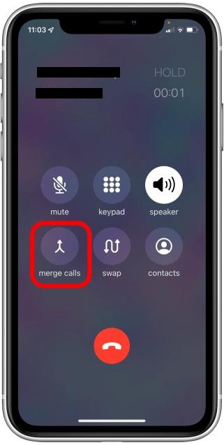 tap Merge Calls