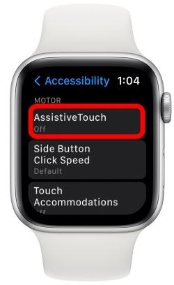 tap on AssistiveTouch