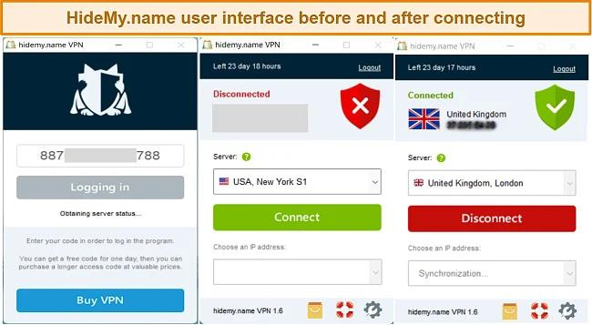 HideMy.name VPN-screenshot