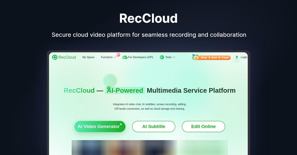 RecCloud-Screenshot