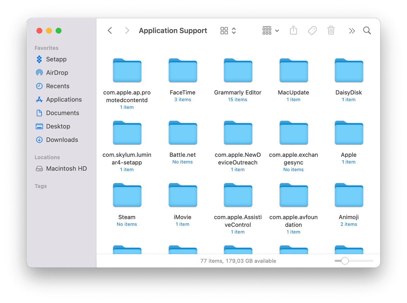 Remove application logs and support files