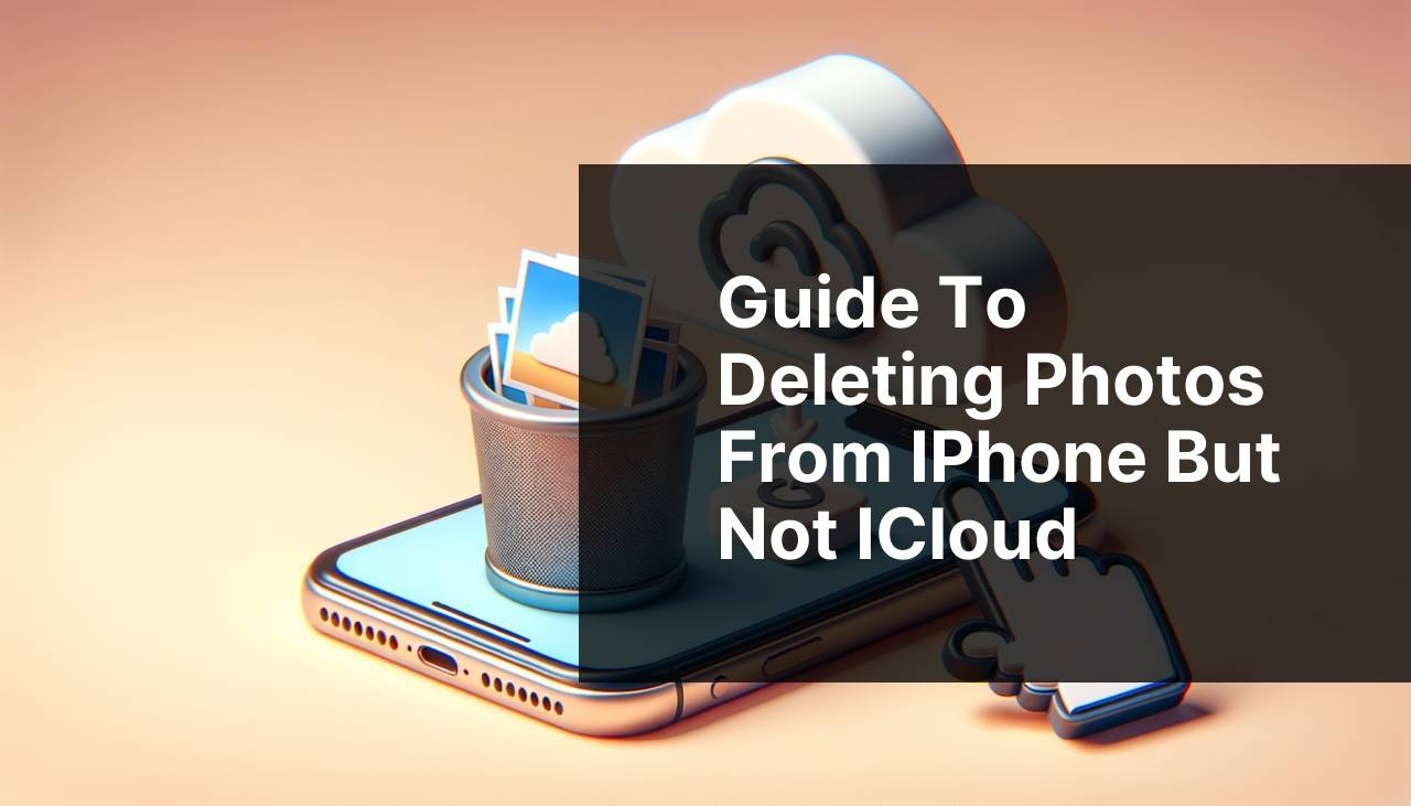 How to Delete Photos from iPhone but Not iCloud