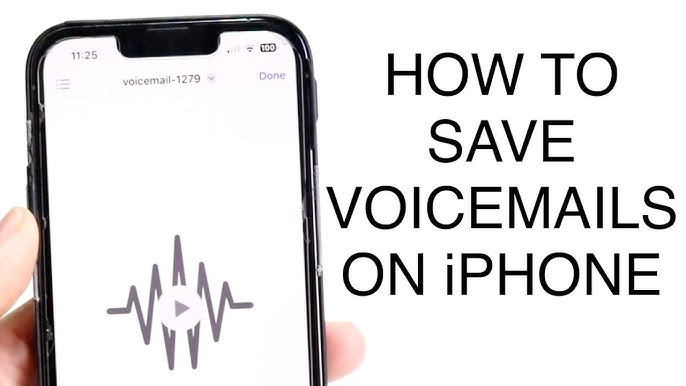 How to save voicemail from an iPhone