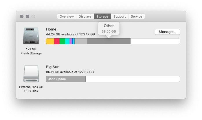 Other Storage on a Mac