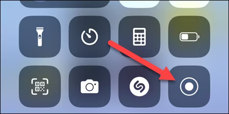 Screen Recording button