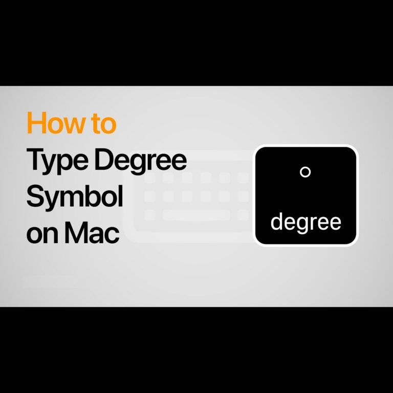 how-to-make-degree-symbol-on-macbook