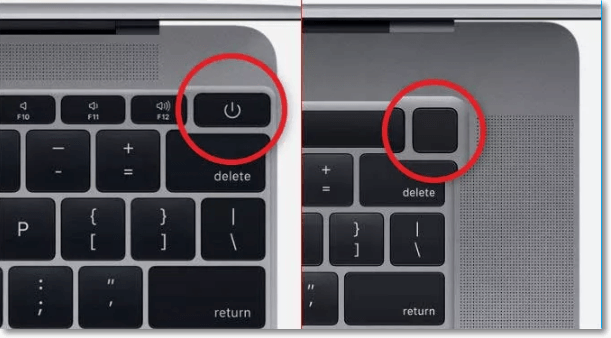 shut down a Mac with the power button