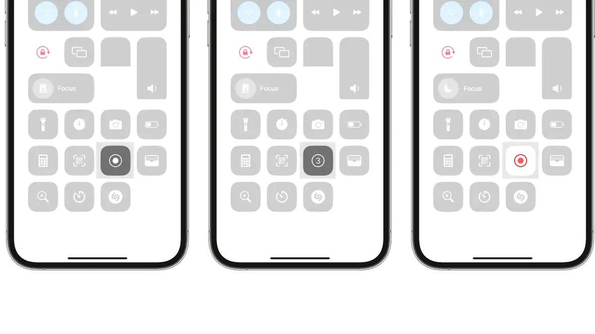 tap the Screen Recording button