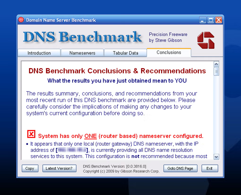 DNS Benchmark-2