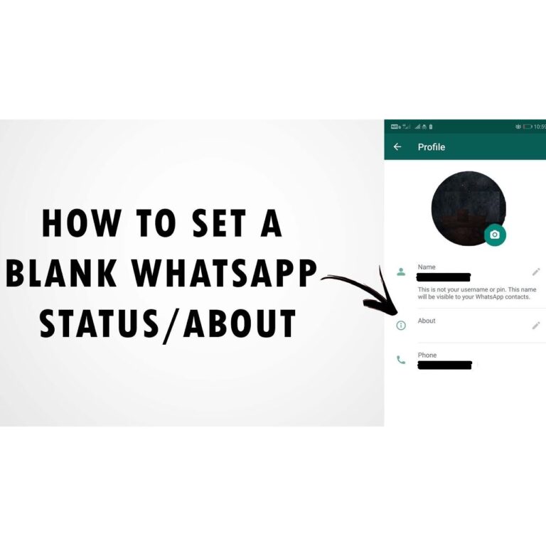 How to Set Blank WhatsApp Status and About Section