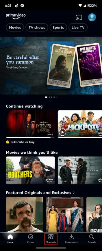Apple TV Plus on Android Using Amazon Prime Video