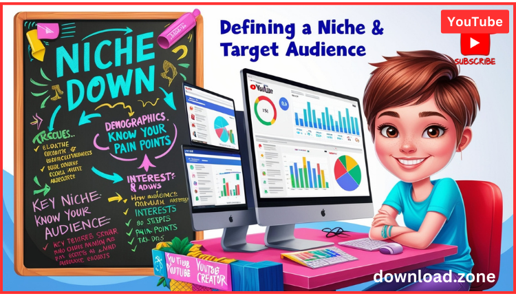 Defining your YouTube niche and target audience.