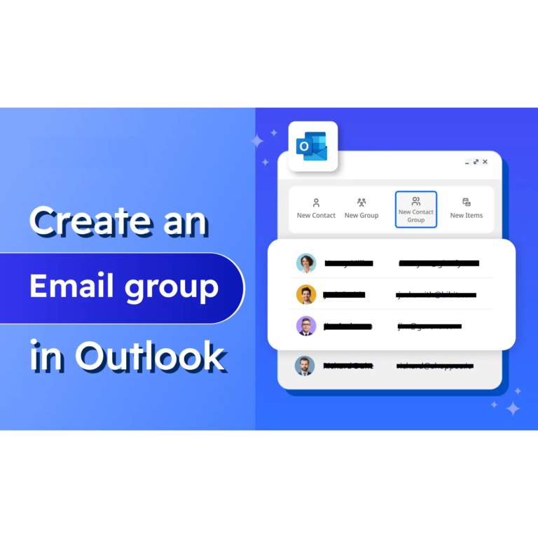 How to Create an Email Group in Outlook