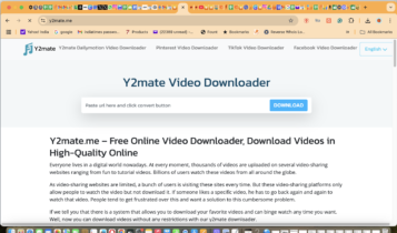 y2mate.me - Intrusive ads and pop-ups that disrupt user experience